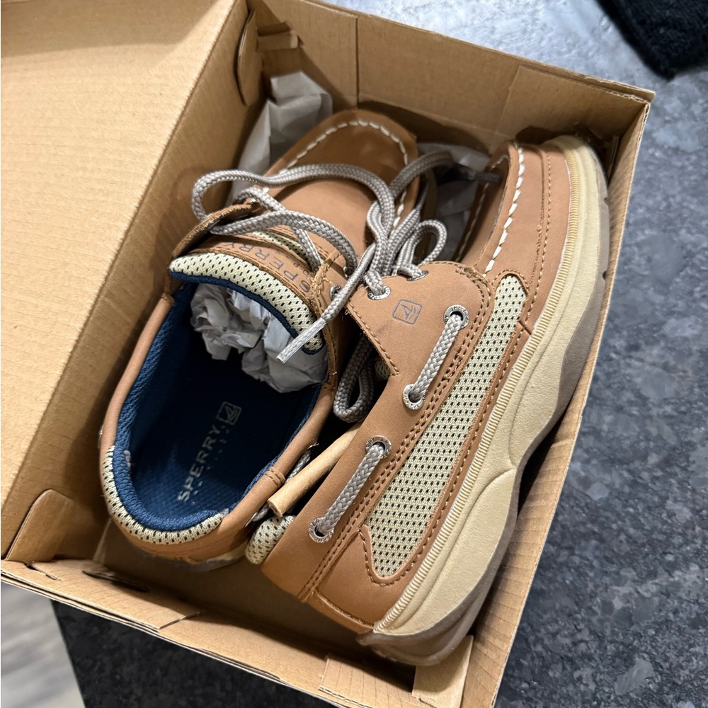Sperry Tan Sneakers with Lace-up Design and Chunky Sole